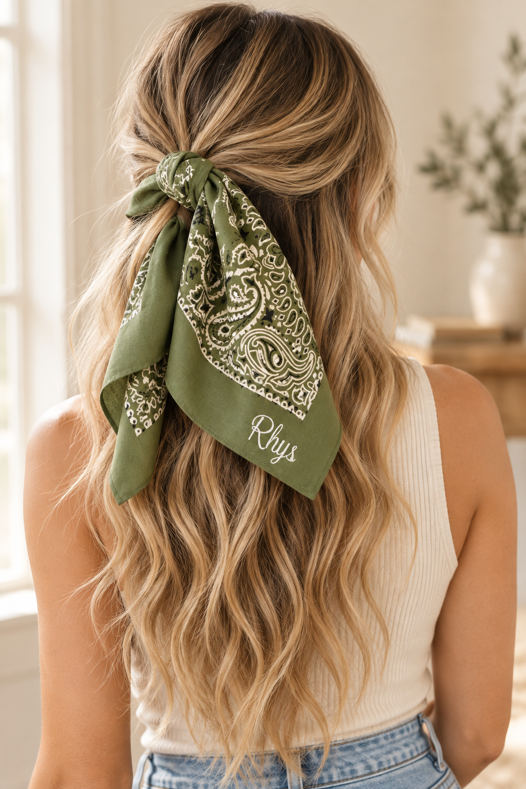 Personalized Embroidered Bandana | Custom Name