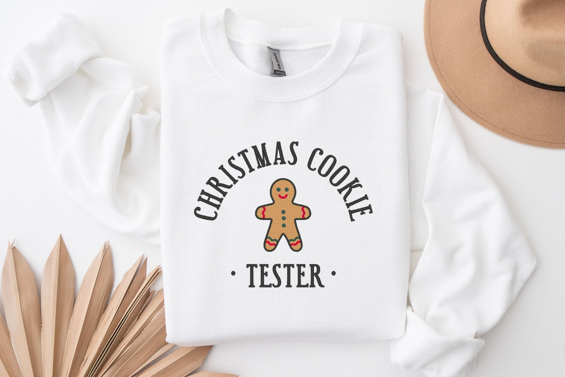 Embroidered Christmas Sweatshirt, Christmas Sweater Woman, Christmas Sweater Funny, Christmas Sweater, Christmas Cookie Tester, Gingerbread
