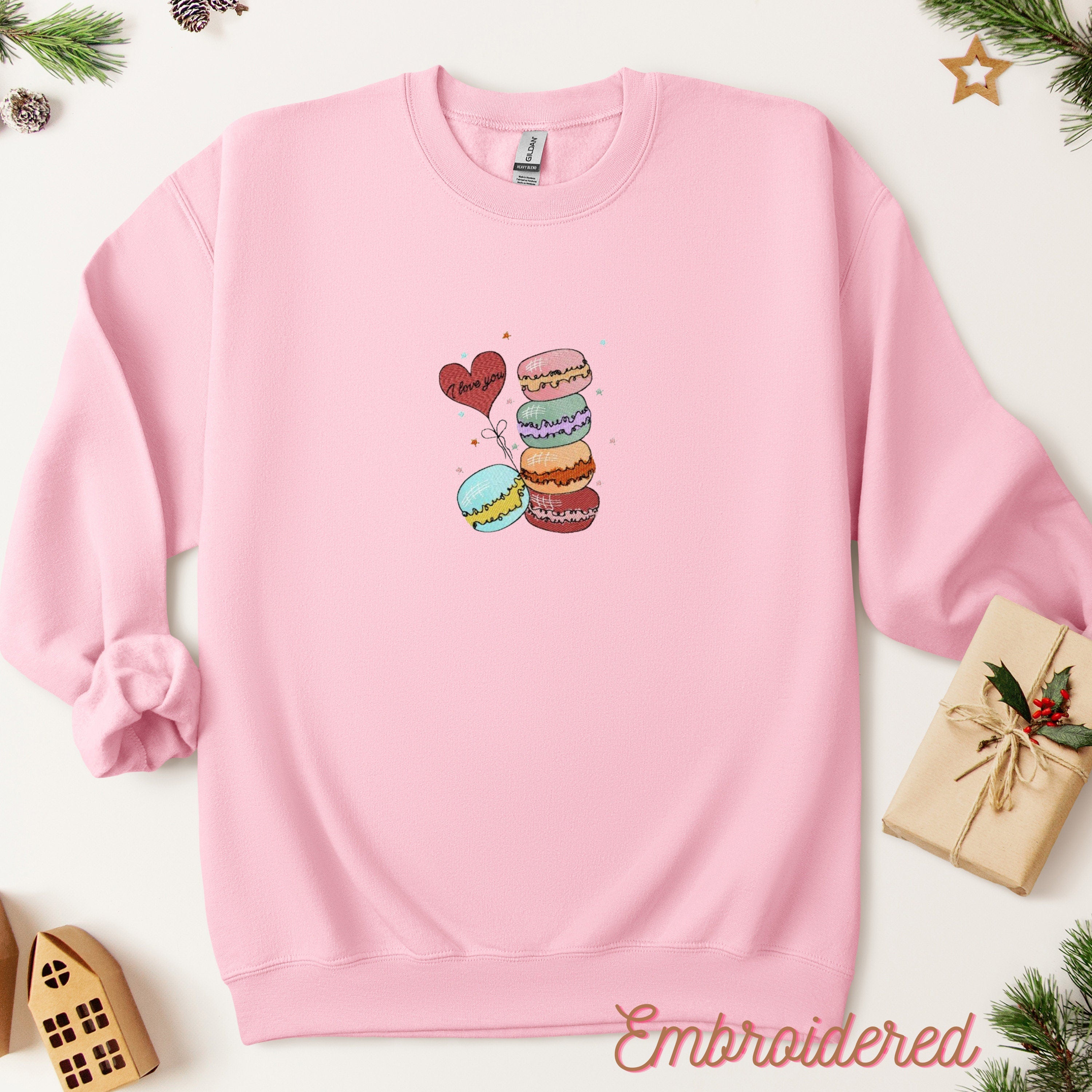 Embroidered Valentine Sweatshirt, Custom Embroidered Sweatshirt, Valentines Day Sweatshirts for Women, Personalized Gifts Embroidery