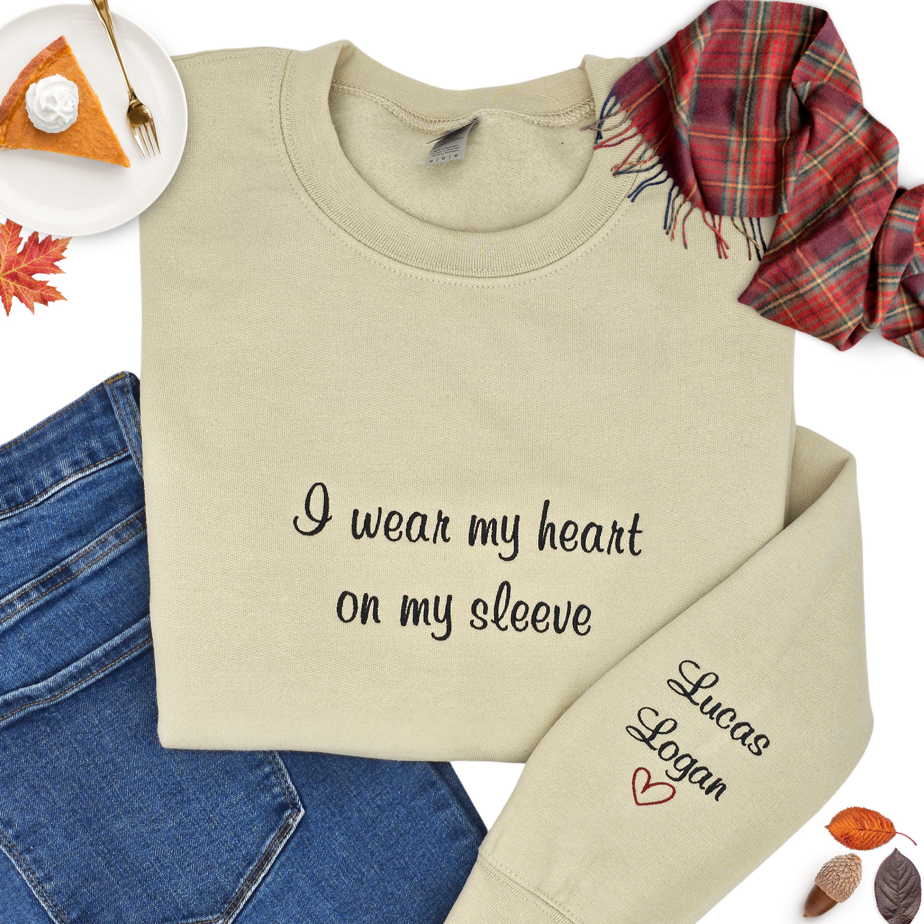 Gift for Mom, Personalized Gift for Mom, Custom Embroidered Sweatshirt. Minimalist Sweatshirt, Personalized Gift.
